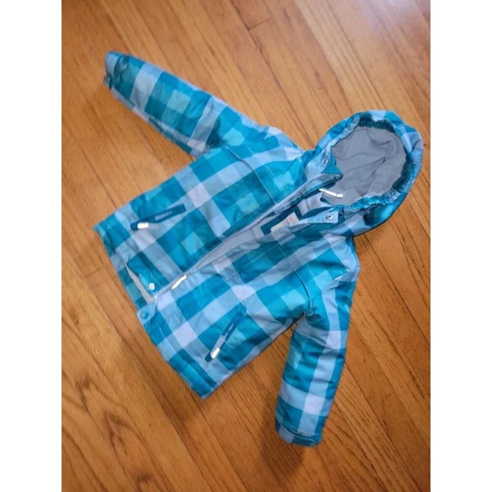 Size three cat and jack girls two piece winter fleece , removable coat jacket